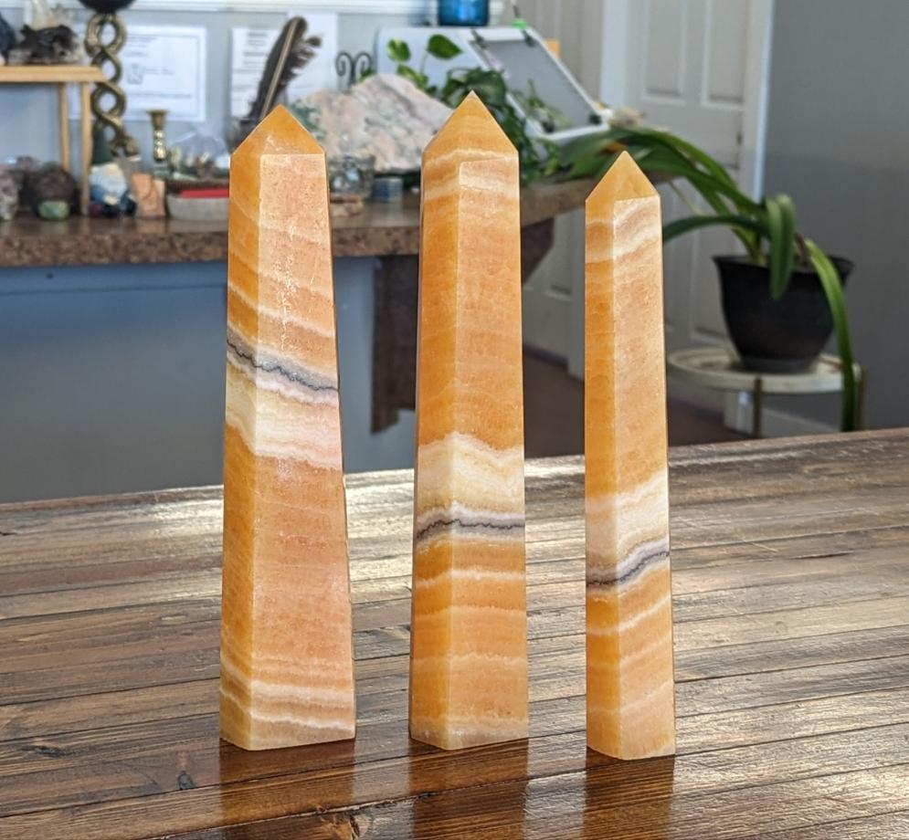 Orange Calcite Tower