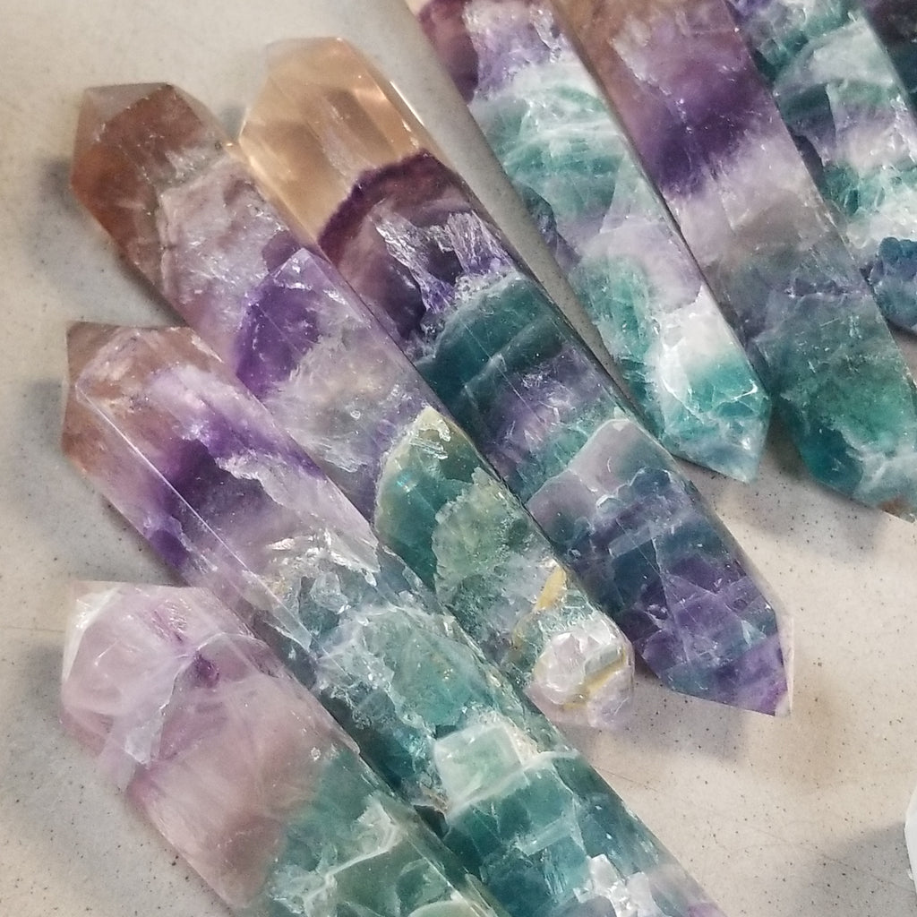 Fluorite Wand Double Point Terminated