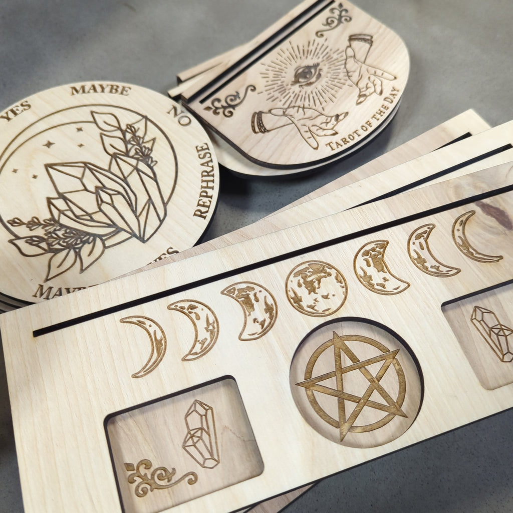 Wooden Front Range Boards Tarot Pendulum